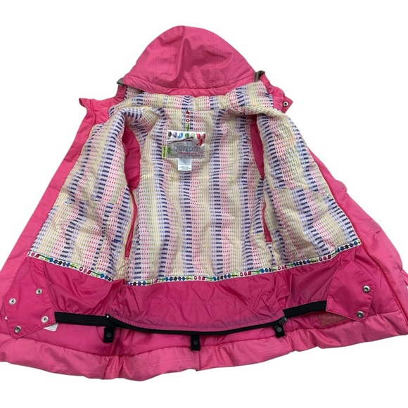 Burton Girls Large Pink Snow Boarding Ski Jacket Dry Ride - Picture 5 of 5